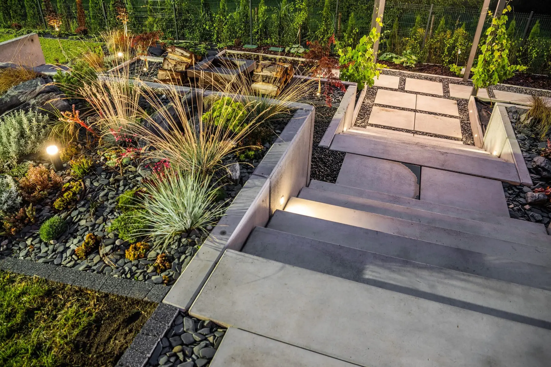 Example of a landscape construction scope in the South Bay.